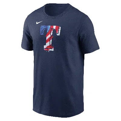 Nike Texas Rangers Americana  Men's Mlb T-shirt In Blue