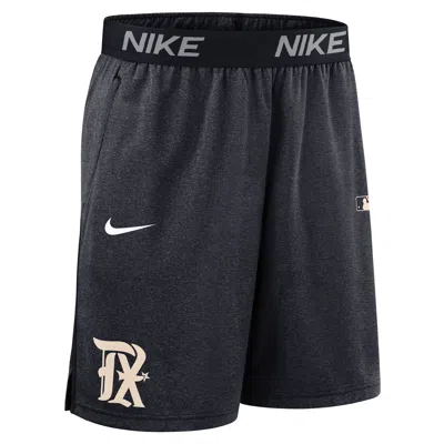 Nike Texas Rangers Authentic Collection City Connect  Men's Dri-fit Mlb Shorts In Black
