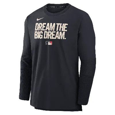 Nike Texas Rangers Authentic Collection City Connect Player  Men's Dri-fit Mlb Pullover Jacket In Black