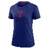 Nike Texas Rangers Authentic Collection Early Work  Women's Mlb T-shirt In Blue