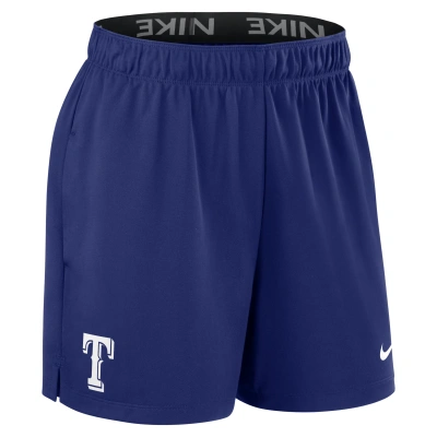 Nike Texas Rangers Authentic Collection Practice  Women's Dri-fit Mlb Shorts In Blue