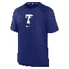 Nike Texas Rangers Authentic Collection Pregame  Men's Dri-fit Mlb T-shirt In Blue