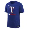 Nike Texas Rangers Authentic Collection Velocity Big Kidsâ  Dri-fit Mlb T-shirt In Blue