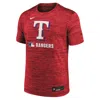 Nike Texas Rangers Authentic Collection Velocity  Men's Dri-fit Mlb T-shirt In Red