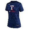 Nike Texas Rangers Authentic Collection Velocity  Women's Dri-fit Mlb T-shirt In Blue