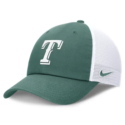 Nike Texas Rangers Bicoastal Club  Unisex Mlb Trucker Adjustable Hat In Green