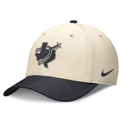 Nike Texas Rangers City Connect Swoosh  Men's Dri-fit Mlb Hat In Brown