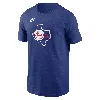 Nike Texas Rangers Cooperstown Logo  Men's Mlb T-shirt In Blue