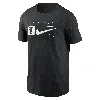 Nike Men's Black Cincinnati Reds Fashion Graphic Swoosh T-shirt