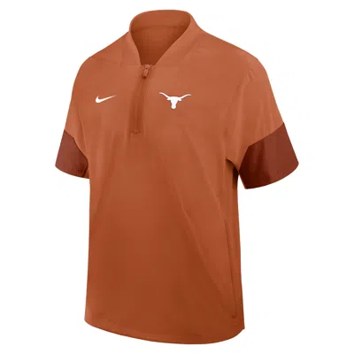 Nike Texas Sideline Coach  Men's College 1/2-zip Short-sleeve Hooded Jacket
