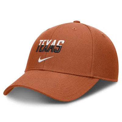 Nike Texas Sideline Rise Gameday  Unisex Dri-fit College Trucker Adjustable Hat In Orange