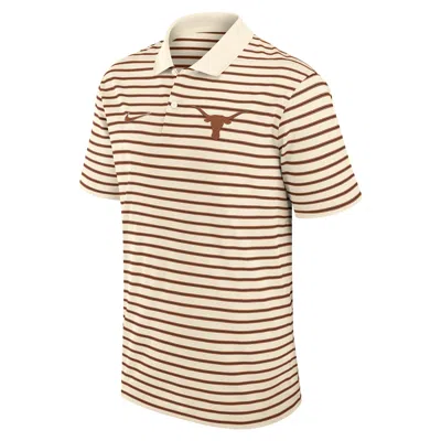 Nike Texas Striped  Men's Dri-fit College Polo In Brown