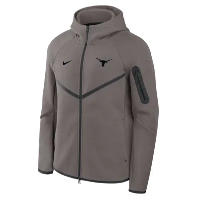 Nike Texas Tech Fleece  Men's College Full-zip Hooded Jacket In Gray