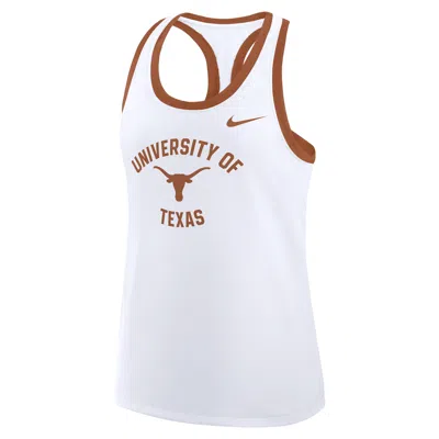 Nike Texas Uni Name  Women's College Racerback Tank Top In White