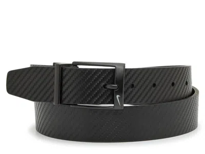 Nike Texture Reversible Belt In Black