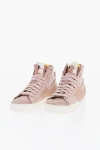 Nike Textured Leather Blazer Mid 77 Jumbo High-top Sneakers With In Multi