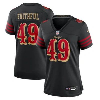 Nike The Faithful Black San Francisco 49ers 2025 Rivalries Collection Game Jersey In Multi