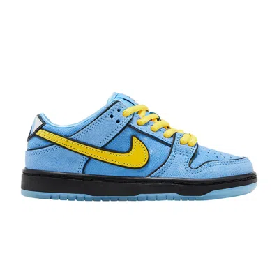 Pre-owned Nike The Powerpuff Girls X Dunk Low Pro Sb Qs Ps 'bubbles' | Blue | Kid's Size 13