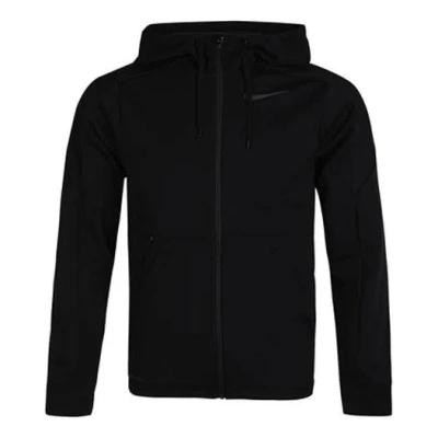 Nike Therm Logo Training Hooded Jacket Black