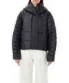 Nike Women's  Sportswear Swoosh Puffer Primaloft® Therma-fit Oversized Hooded Jacket In Black