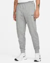 Nike Therma Dq5405 Fitness Pants Men's Gray Heather Polyester Tapered Mcww69 In Grey