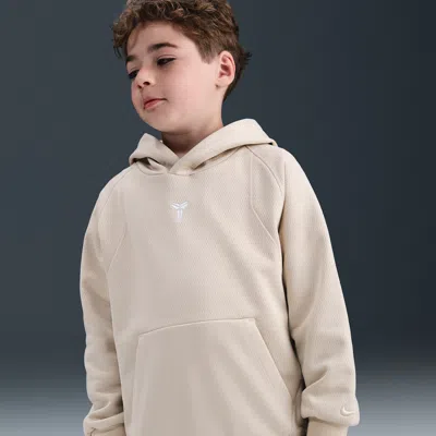 Nike Kids' Club Fleece Hoodie In Sanddrift/white
