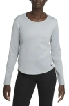 Nike Therma-fit Long Sleeve Shirt In Particle Grey/heather/black