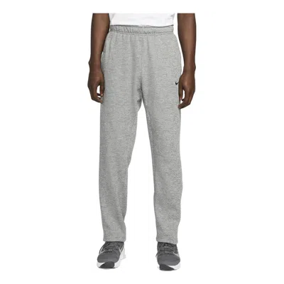 NIKE NIKE THERMA-FIT OPEN HEM FITNESS PANTS 'GREY'
