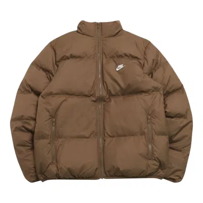 Pre-owned Nike Therma-fit Puffer Jacket 'mosswood Brown/white' | Men's Size Xxl