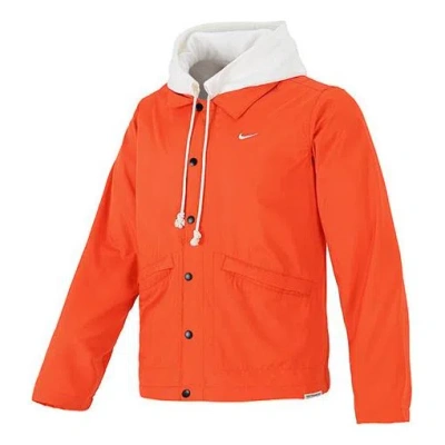 Nike Therma-fit Standard Issue Jacket Men's Orange Red