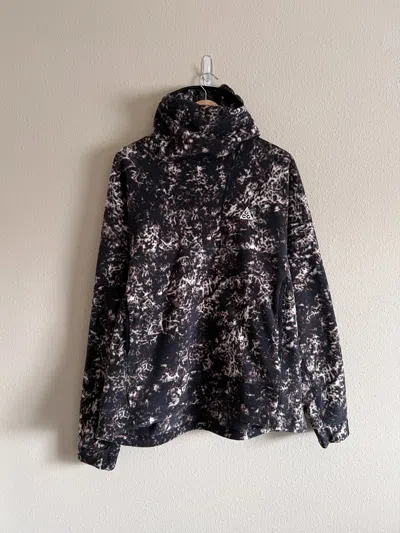 Pre-owned Nike Therma Fit Wolf Tree Pullover Hoodie In Brown