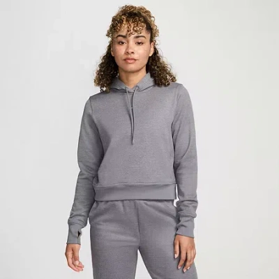 Nike Therma-fit Womens Long Sleeve Fleece Active Hoodie In Gray