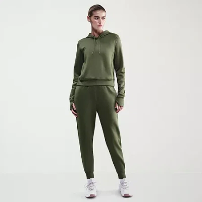 Nike Therma-fit Womens Long Sleeve Fleece Active Hoodie In Green