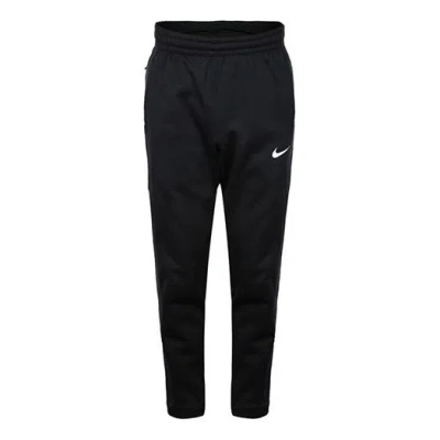 Nike Therma Fleece Drawstring Sports Basketball Long Pants Black