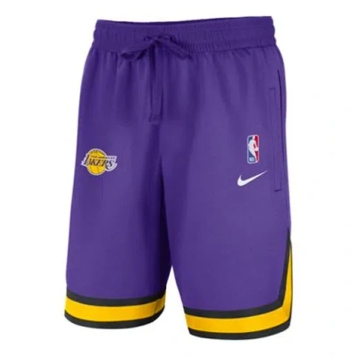 Nike Therma Flex Nba Los Angeles Lakers Basketball Shorts Men's Global Purple In Blue