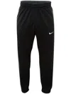 Nike Solo Swoosh Straight-leg Logo-embroidered Cotton-blend Jersey Sweatpants In Black