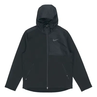 Nike Therma Long Zipper Training Jacket Men's Black