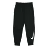 Nike Therma Tapered Swoosh Fleece Lined Sports Training Long Pants Black