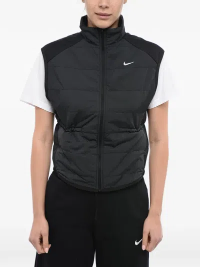 Nike Therma-fit Quilted Gilet In Black