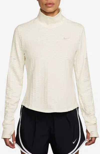 Nike Therma-fit Swift Mock Neck Running Top In Neutral