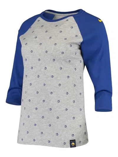 Nike Three-quarter Sleeve Baseball Top In Gray