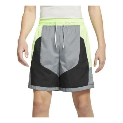 Nike Throwback Colorblock Woven Sports Basketball Shorts In Black