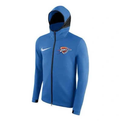 Nike Thunder Athleisure Casual Sports Cardigan Hooded Jacket Blue