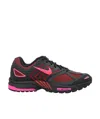 Nike Mens Black Fire Red Fierce Pi Air Peg 2k5 Brand-tab Mesh And Leather Low-top Trainers In Black
