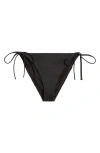 Nike Tie Side Bikini Bottoms In Black
