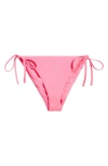 Nike Tie Side Bikini Bottoms In Hyper Pink