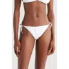 Nike Tie Side Terry Bikini Bottoms In White