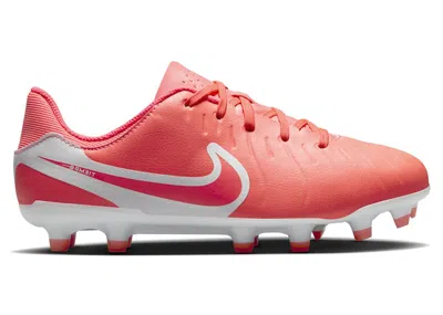 Pre-owned Nike Tiempo Legend 10 Academy Fg/mg Mad Energy Pack Sneakers In Hot Lava/white In Multi