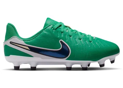 Pre-owned Nike Tiempo Legend 10 Academy Mg Fear Nothing Pack Sneakers In Stadium Green/dark Obsidian In Multi