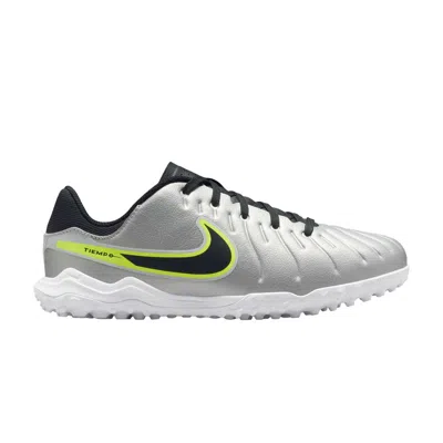 Pre-owned Nike Tiempo Legend 10 Academy Tf Gs 'mad Voltage Pack' | Silver | Kid's Size 1.5
